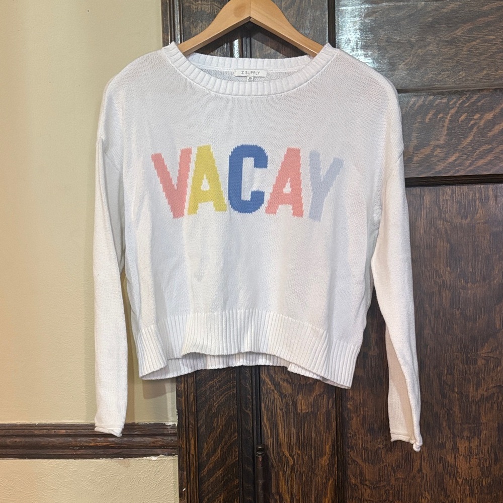 Z Supply Cropped 100% Cotton Sweater